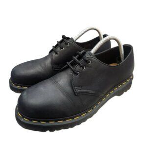 DR MARTENS Men's Black Leather Oxford Shoes Size UK 10 US 11